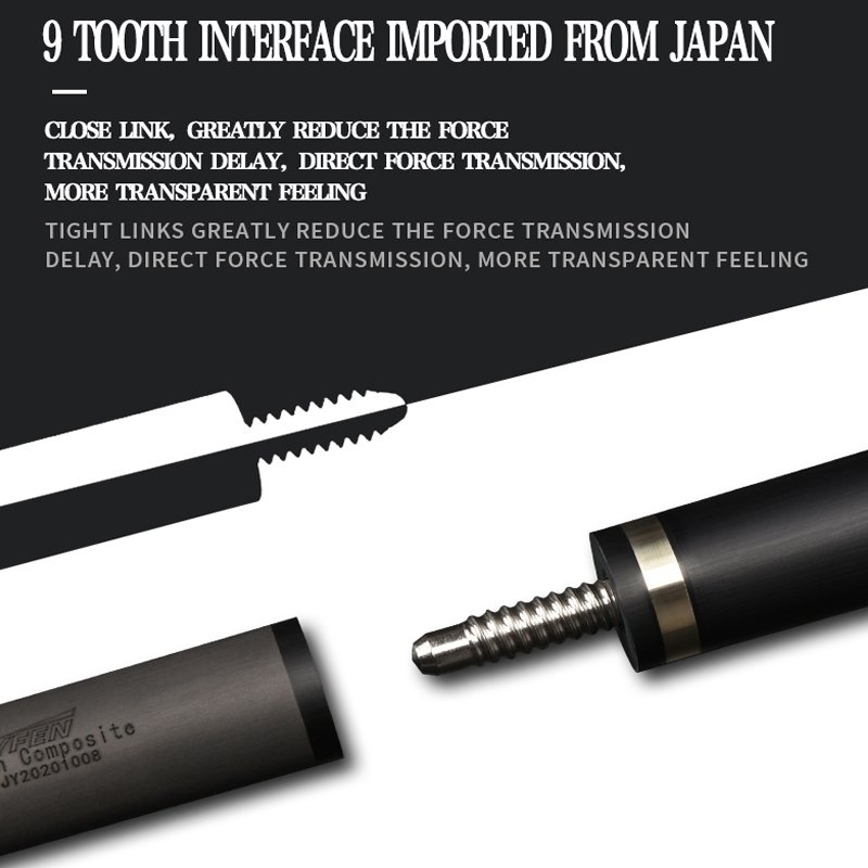 tacos de billar profesional 8 table Nine teeth excuse carbon fiber billiard snooker taco de billar