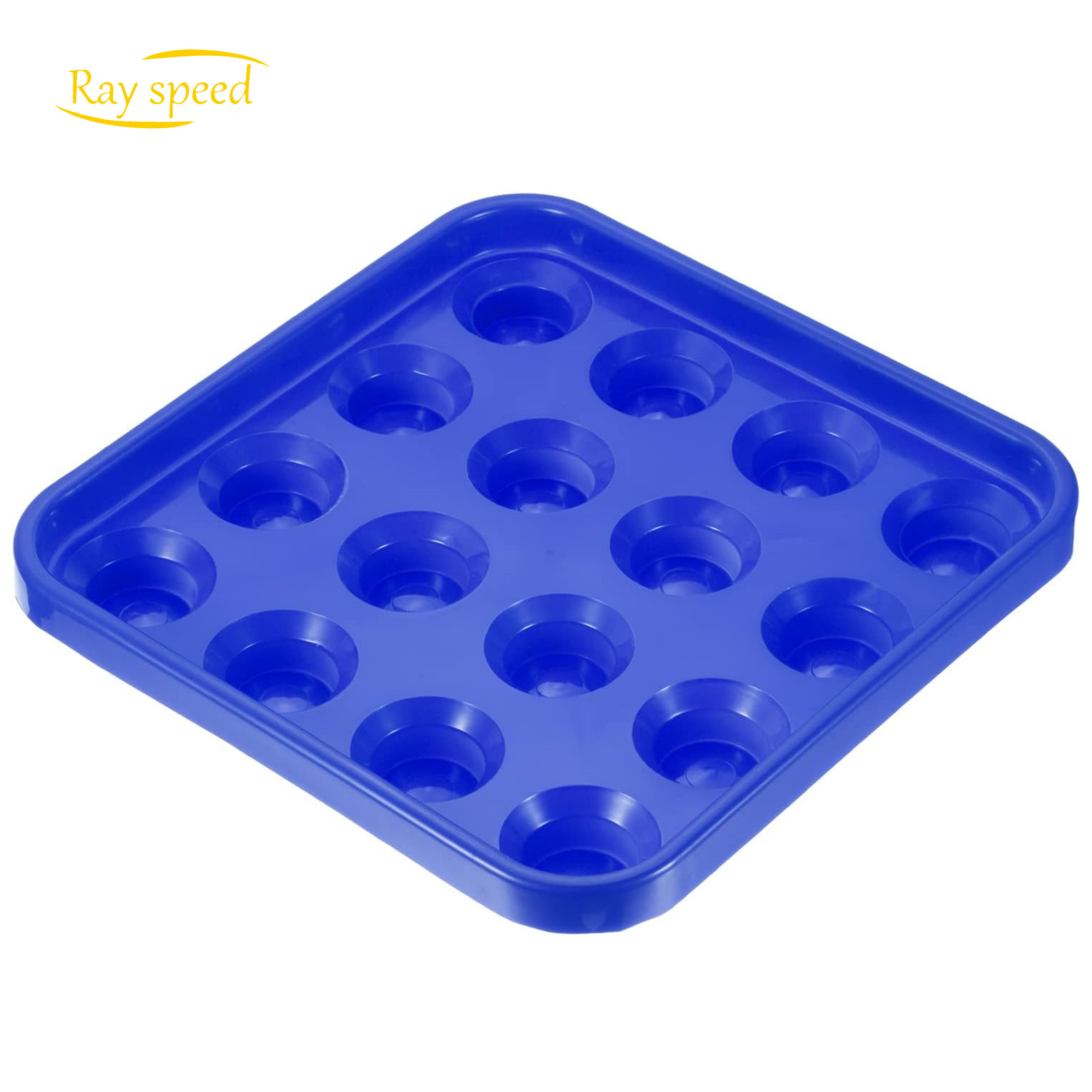 Rayspeed Blue Pool Ball Tray,Billiard Ball Holder,Snooker Ball Storage Tray Tool Pool Table Accessory for 16 Balls