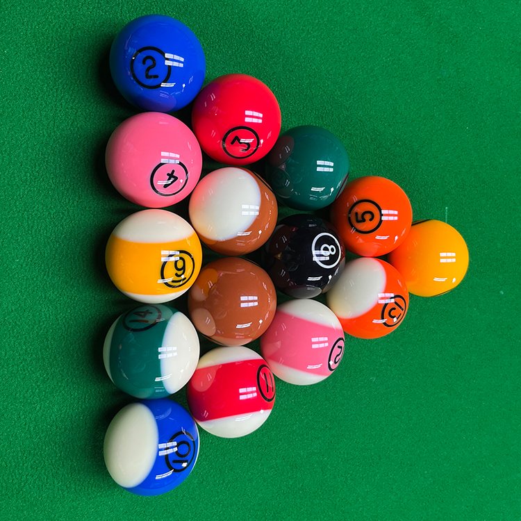 Eye-catching Made Manufacturer Factory Standard Size 57.2mm Resin Billiard Balls Snooker Ball Set Snooker Billiard Accessories