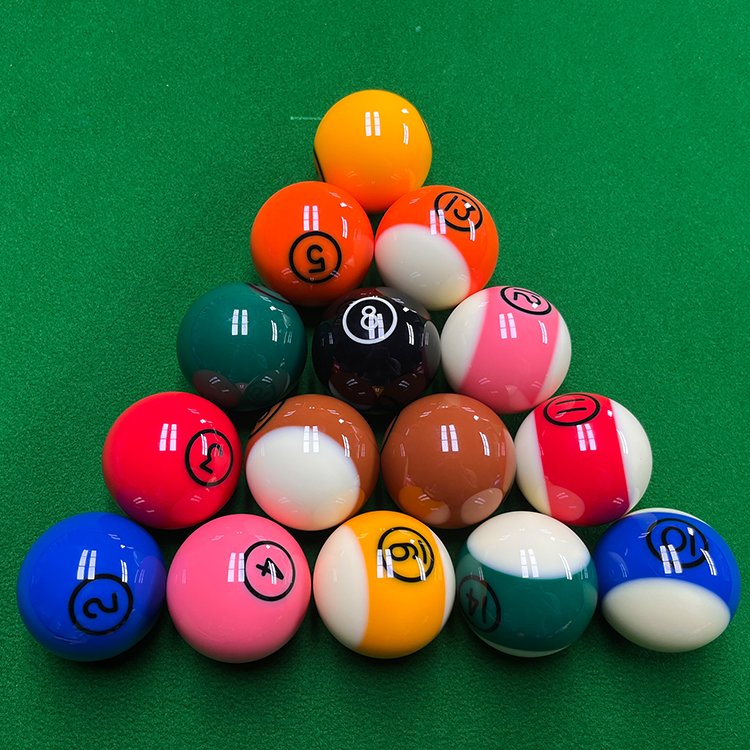 Eye-catching Made Manufacturer Factory Standard Size 57.2mm Resin Billiard Balls Snooker Ball Set Snooker Billiard Accessories