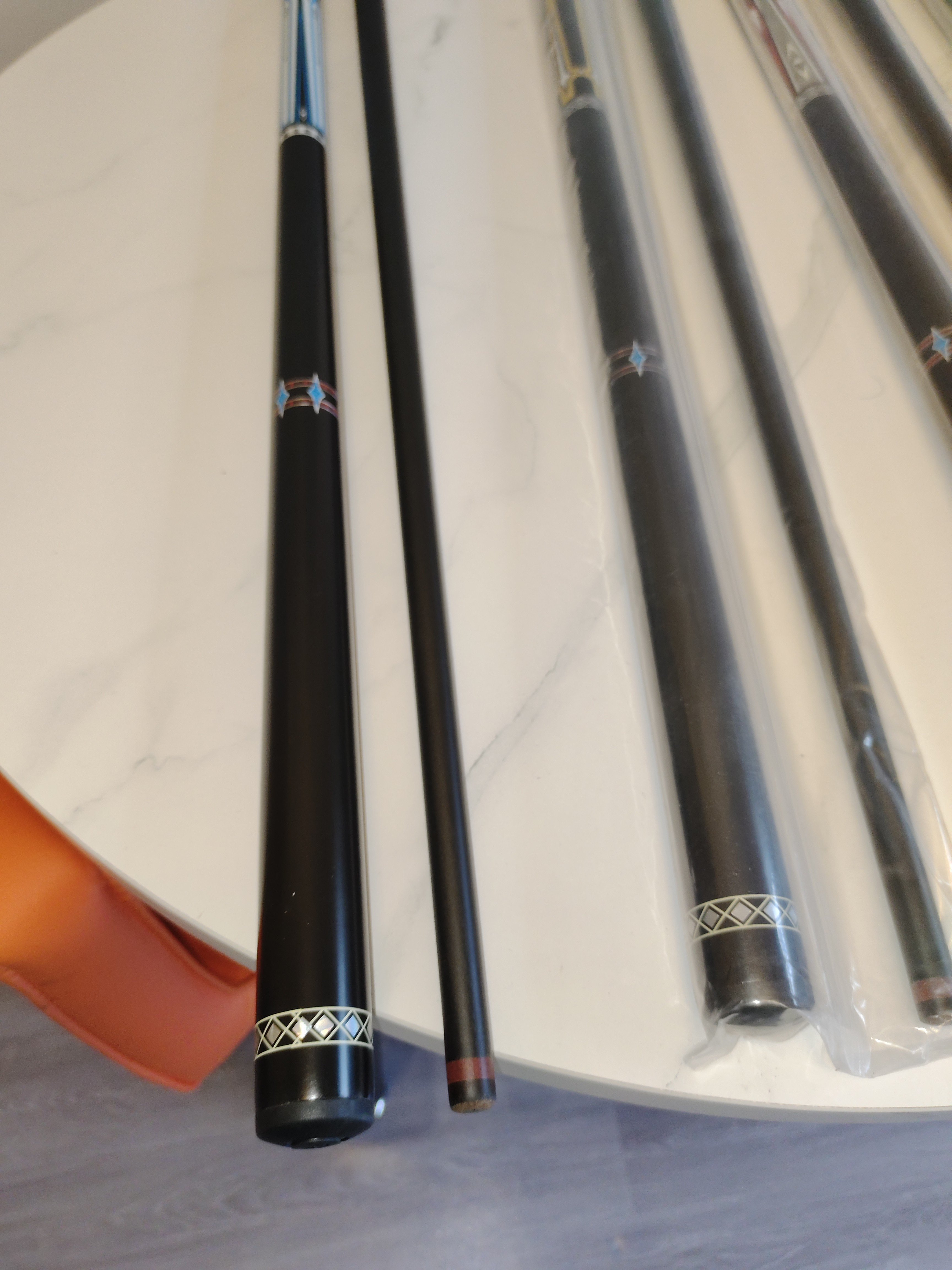 Ronsen professional highly accurate graphite carbon fiber cue 12mm tips billiards snooker pool cues stick 58'' length