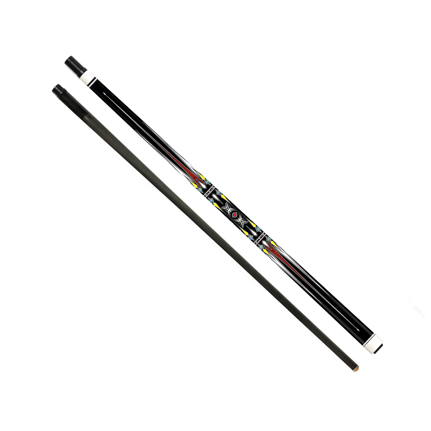 Premium Quality Carbon Shaft Maple Wood Butt Handmade 1/2-pc 58inch Billiard Pool Cue Stick with 12.5mm Tip For Sale