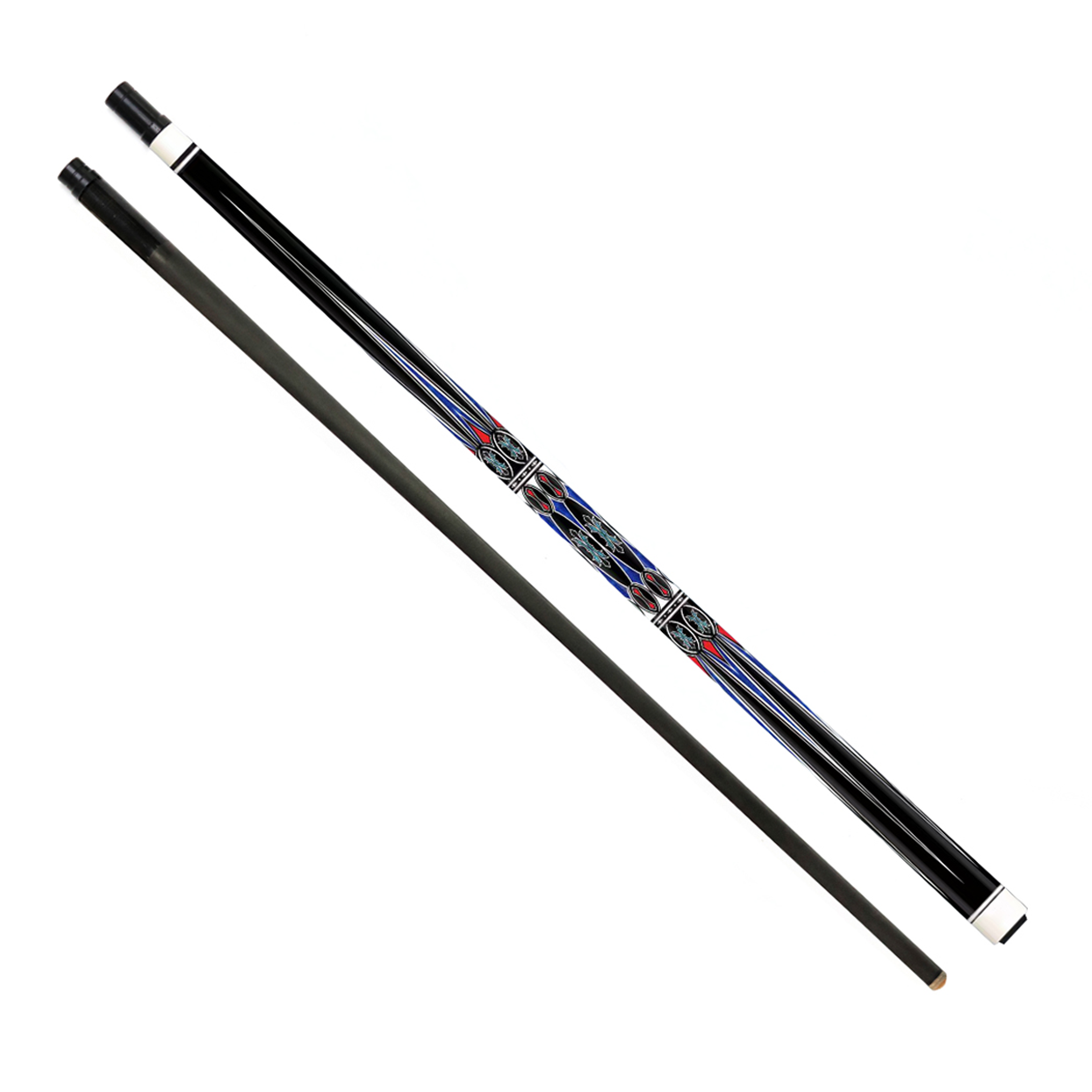 Premium Quality Carbon Shaft Maple Wood Butt Handmade 1/2-pc 58inch Billiard Pool Cue Stick with 12.5mm Tip For Sale