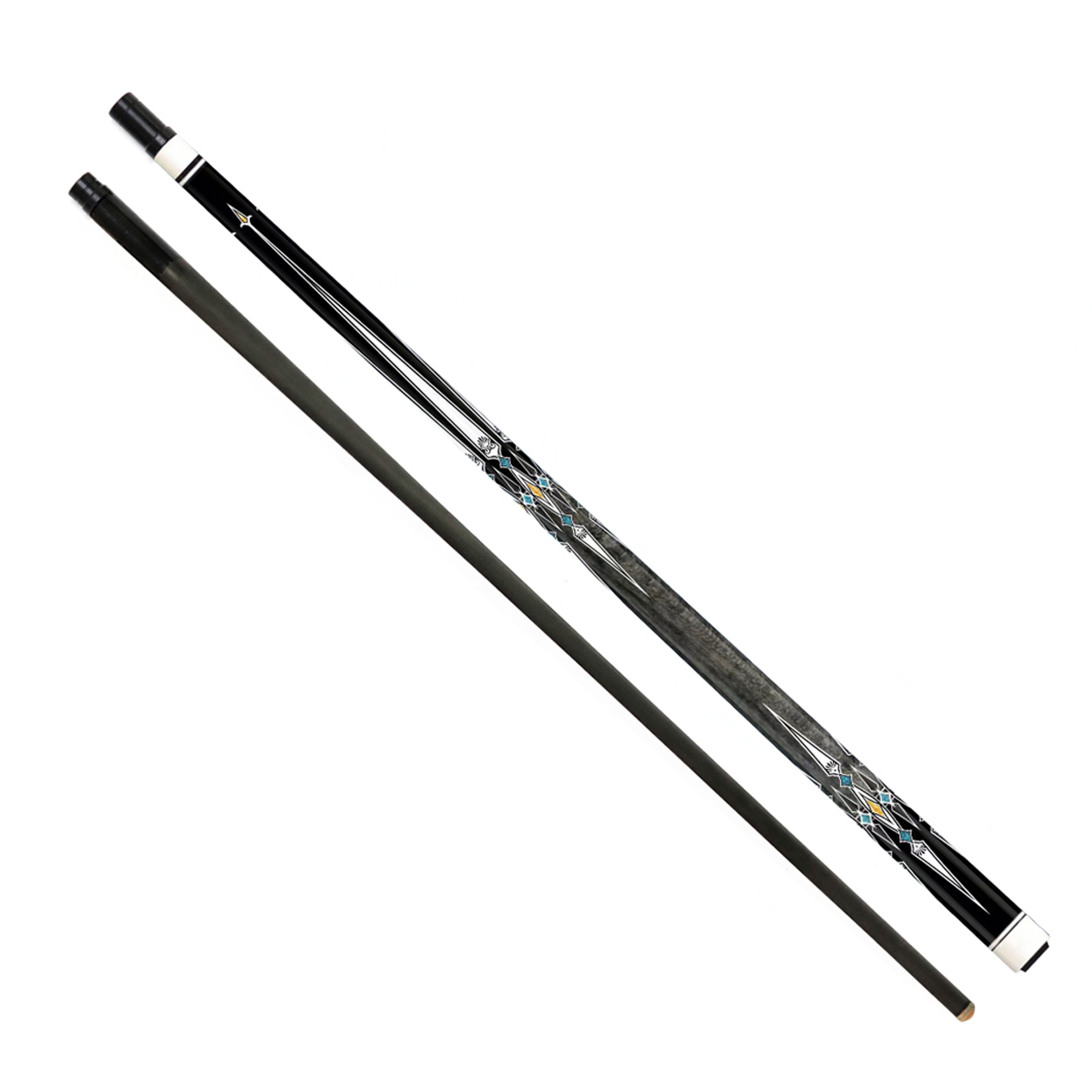 Premium Quality Carbon Shaft Maple Wood Butt Handmade 1/2-pc 58inch Billiard Pool Cue Stick with 12.5mm Tip For Sale