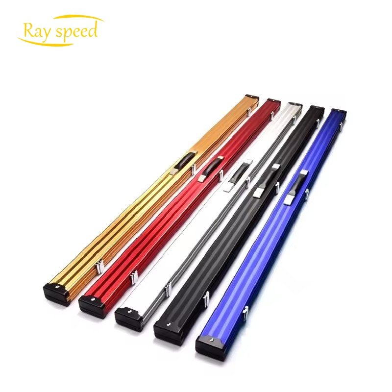 Rayspeed High Quality Multicolor Aluminum Single Piece Billiard Snooker Cue Case Portable Cue Holder Cue Box Customized Logo