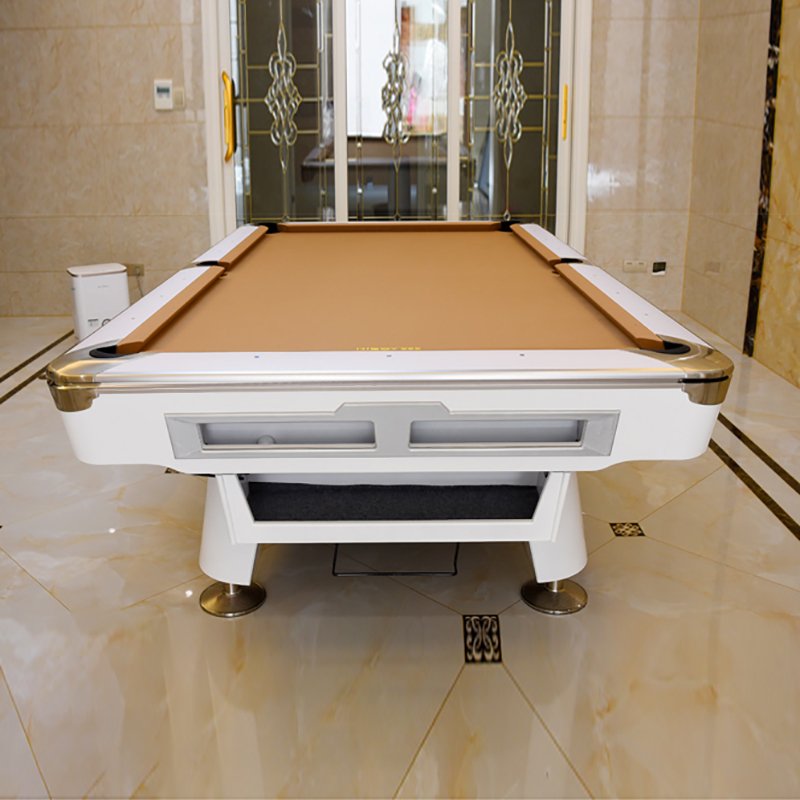High Quality Modern Nine Ball Pool Table Snooker Custom Size Indoor Sport Slate Cushion Wood Leg pockets