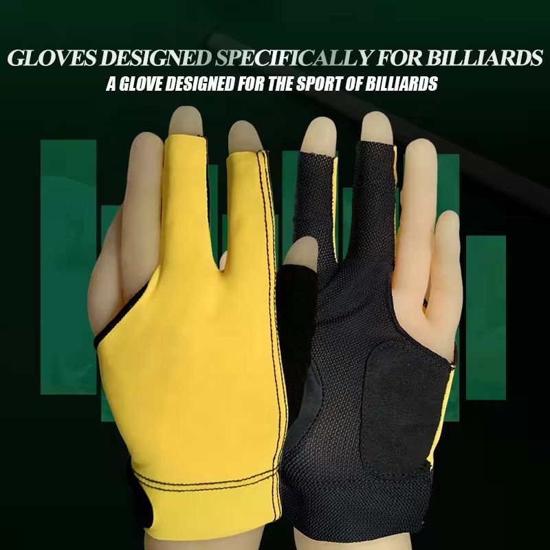 Billiard Gloves Left Right Hand Breathable Snooker High Quality Customized Three Fingers Gloves Billiard