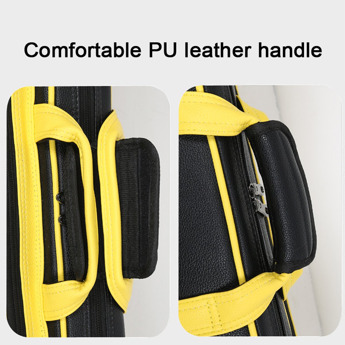 Custom Leather material 1/2 Barrel 4B8S snooker cue case 12-hole Billiard cue Stick bag billiard pool cue case