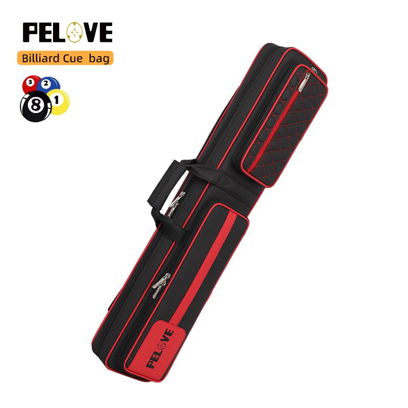 Pool Cue Case 4x4, Billiard Cue Carrying Case Holds 4 Butts and 4 Shafts, Billiard Cue Case