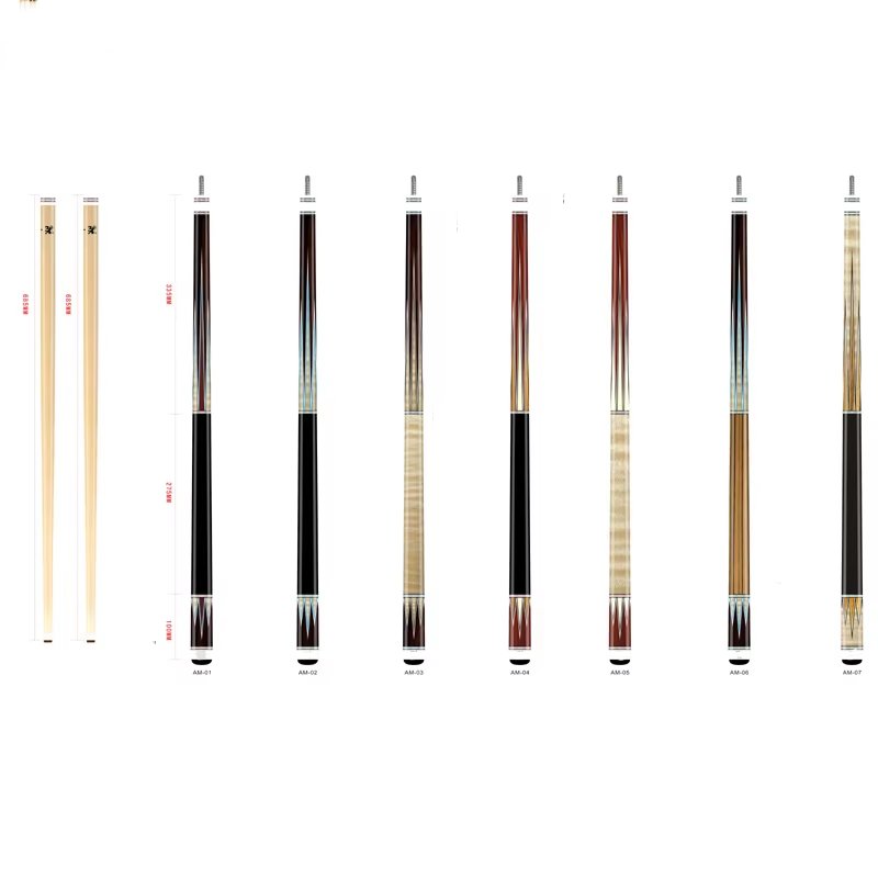 TQG-42 Sticker Maple Wood Carom Cue Billiard Pool Stick with 13mm Tip Size