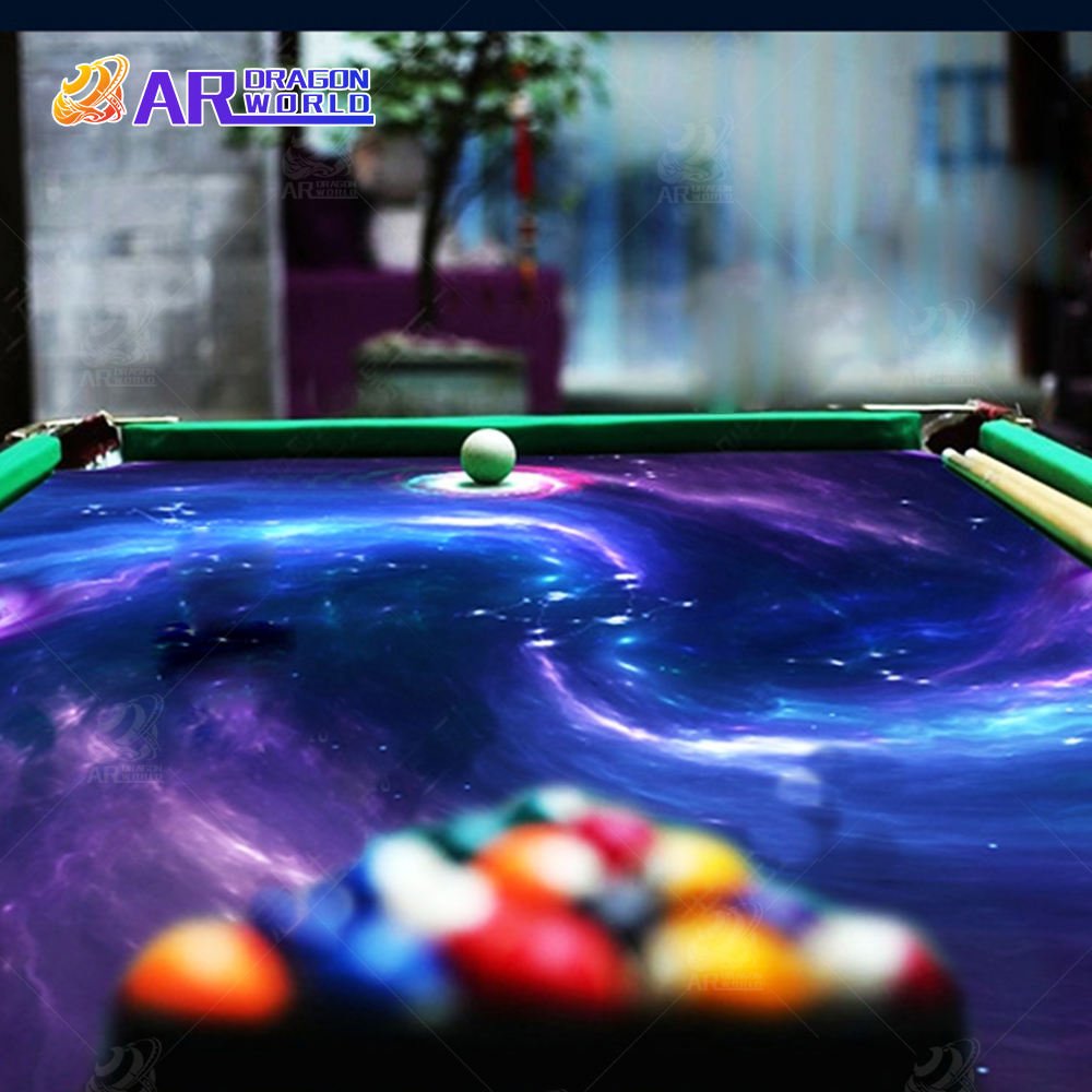 Interactive Mini Pool Table Indoor Sport and Amusement Park Ride Metal Model for Home Playhouse
