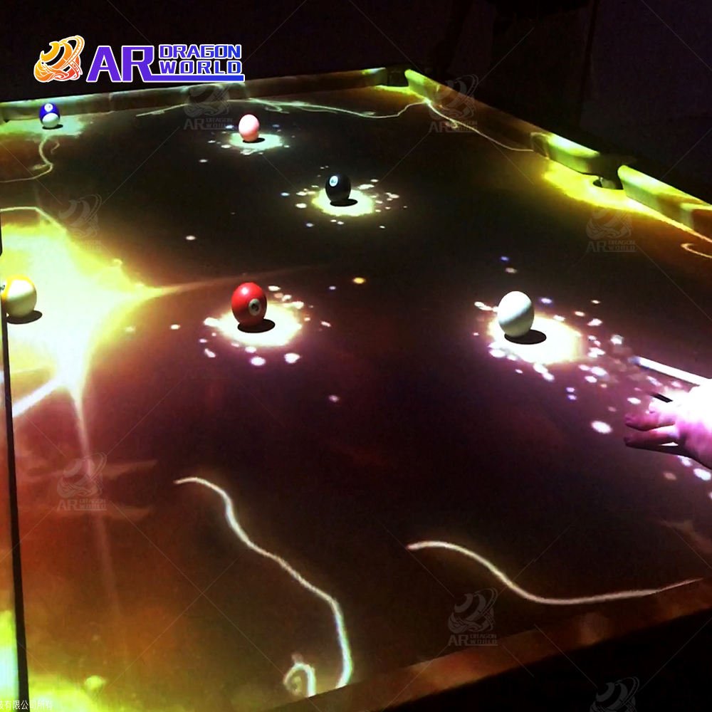 Interactive Mini Pool Table Indoor Sport and Amusement Park Ride Metal Model for Home Playhouse