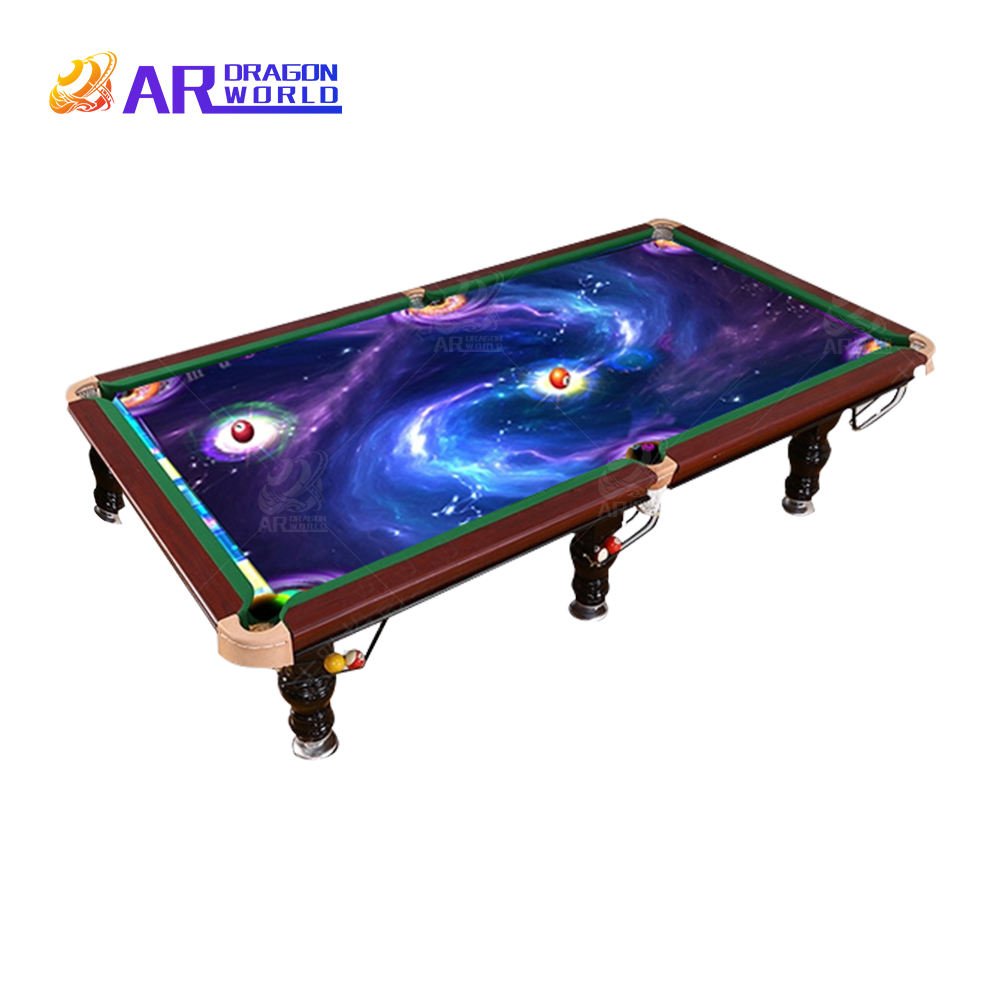 Interactive Mini Pool Table Indoor Sport and Amusement Park Ride Metal Model for Home Playhouse