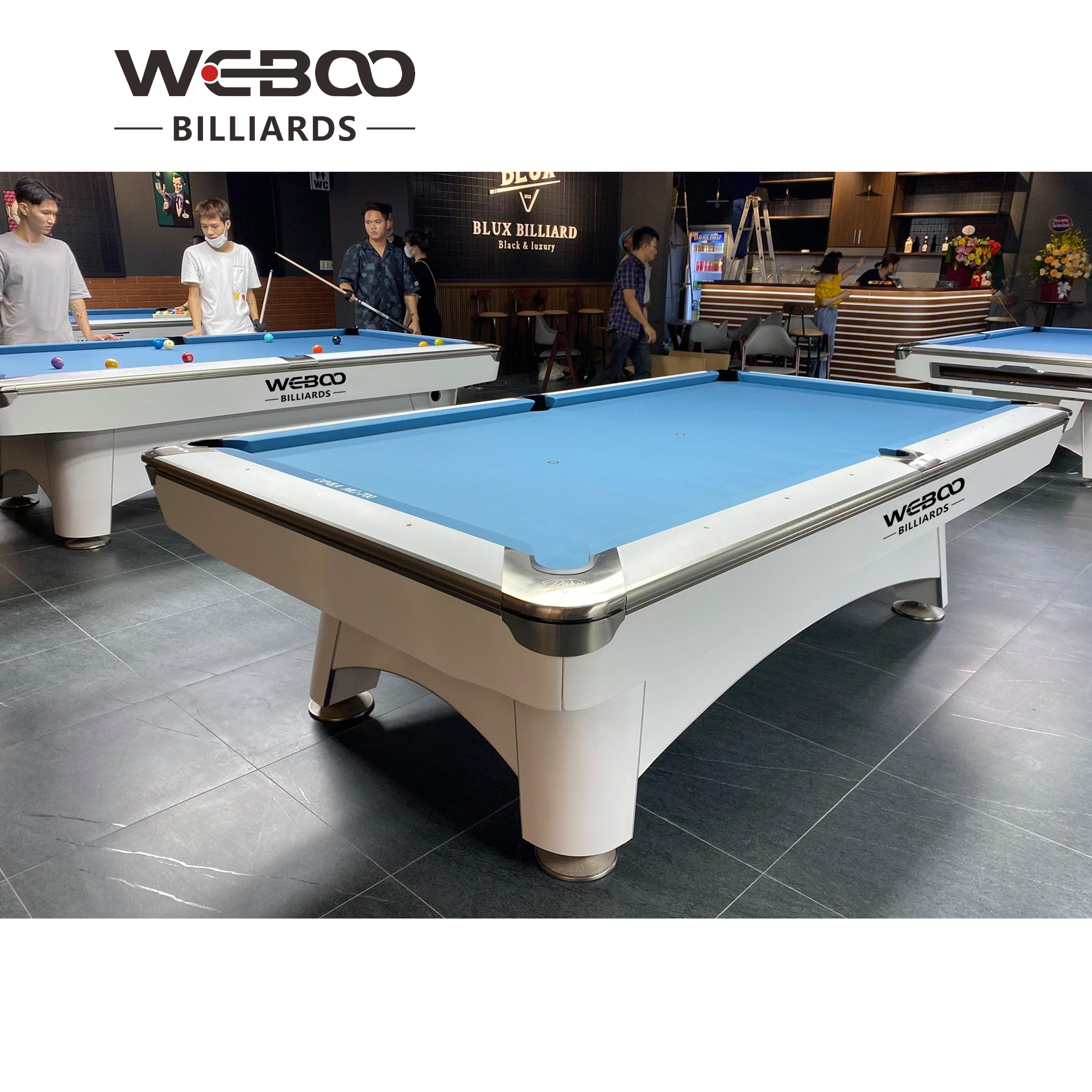 Premium 9ft Solid Wood OAK K66 Rubber 9 Ball Pool Table Billiard Table 9FT With Jiujiang Slate Ball Return System High Quality