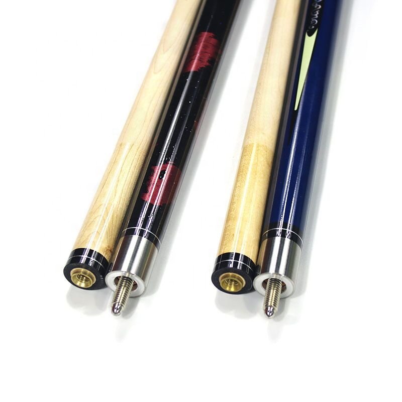 Super quality 1/2-pc 58inch Modern Style Maple Wood Nine-ball Pool Cue
