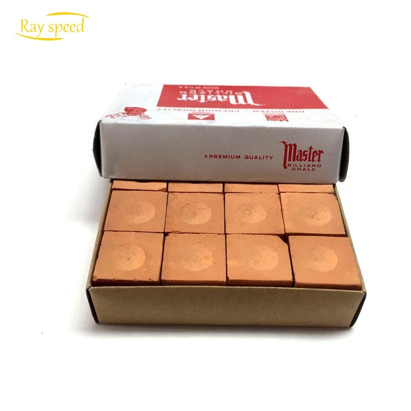Rayspeed Economic Customized 12 Pills In A Box Billiard Chalk High Quality Pool Chalk For Cue Tips Snooker Chalk