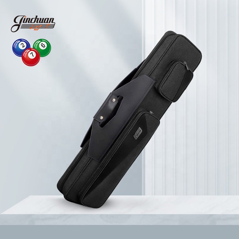 Hot Selling Professional 4B 4S Portable Snooker Cue Case High Quality Pool Stick Bag for Billiard Players
