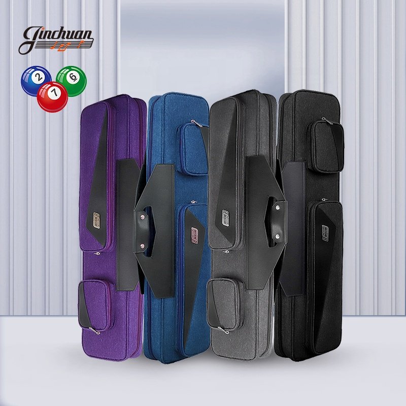 Hot Selling Professional 4B 4S Portable Snooker Cue Case High Quality Pool Stick Bag for Billiard Players