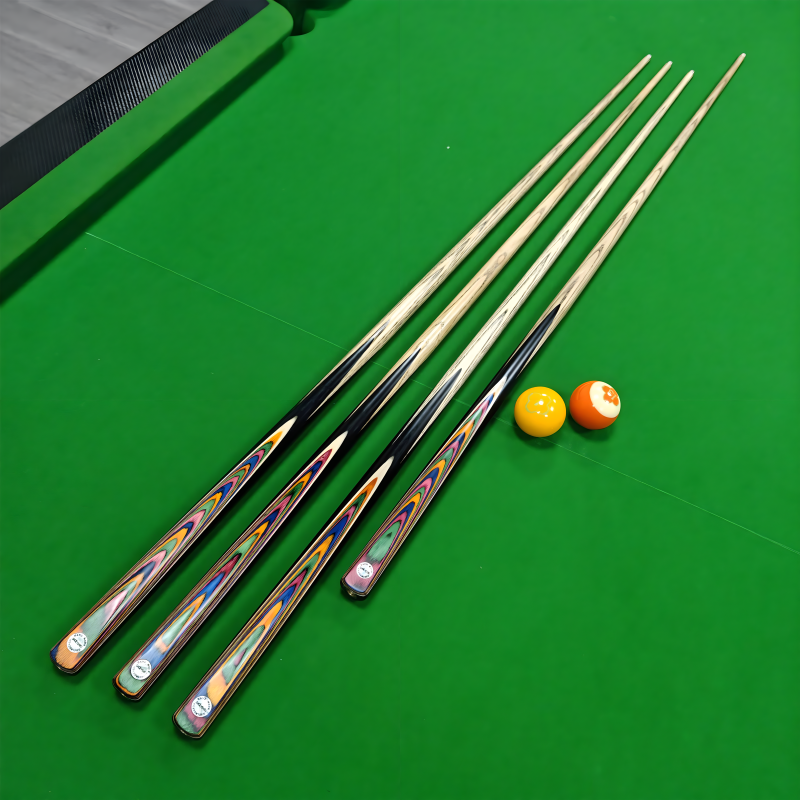 Wholesale High Quality Iridescent Highly Elastic Accurate 10mm Tip Handmade Single Billiard Cue 8-Ball