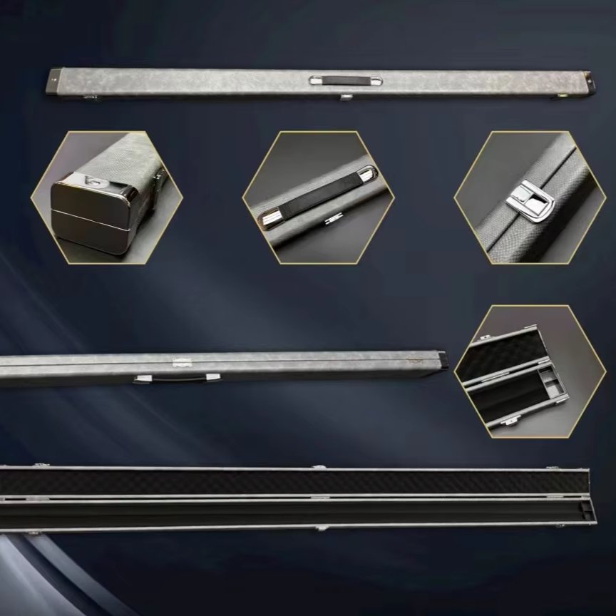 Manufacturer Supplier Cue Box Plastic Box Billiard Cue Case Leather Billiard Cue Box