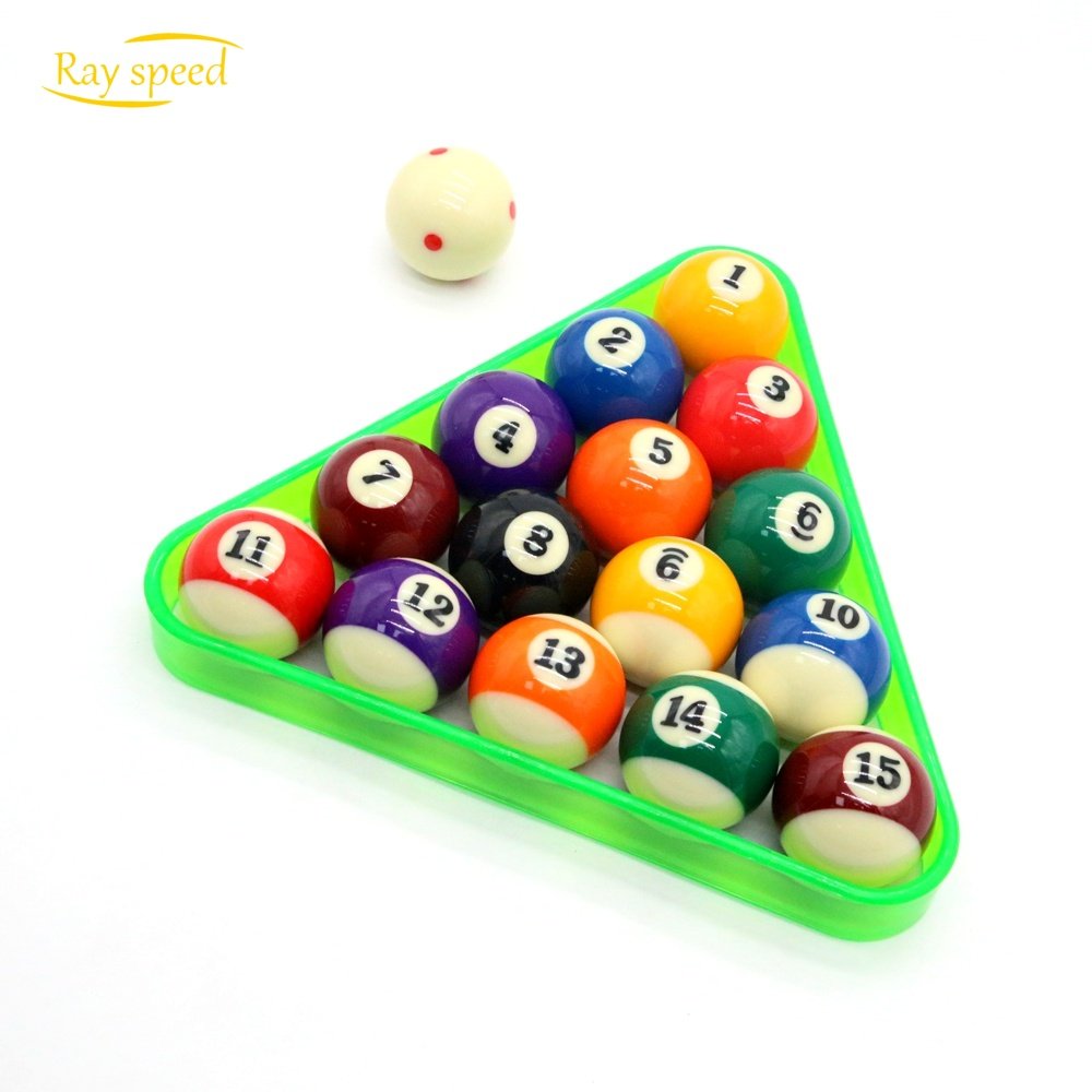 Rayspeed Billiard Ball Set Regulation Size 2-1/4 Inch American Style Pool Ball Set Complete 16 Balls Pool Table Accessories