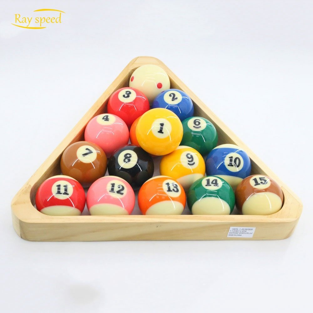 Rayspeed Billiard Ball Set Regulation Size 2-1/4 Inch American Style Pool Ball Set Complete 16 Balls Pool Table Accessories