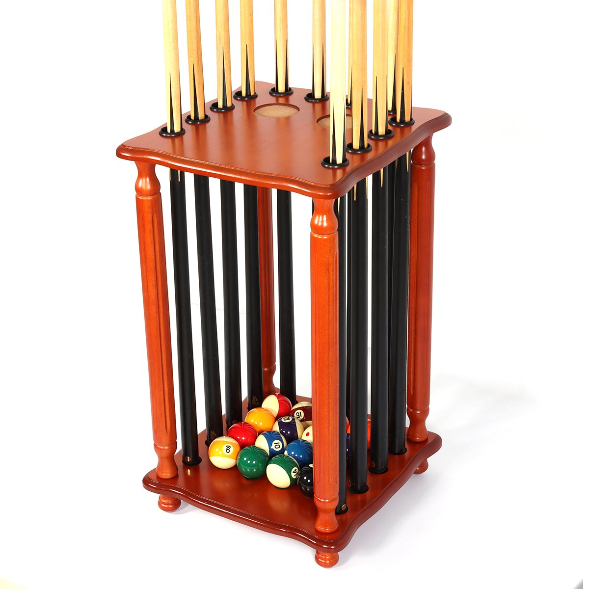 High Quality 12-Hole Square Cue Holding Rack for Snooker & Billiards Premium Pool Accessories