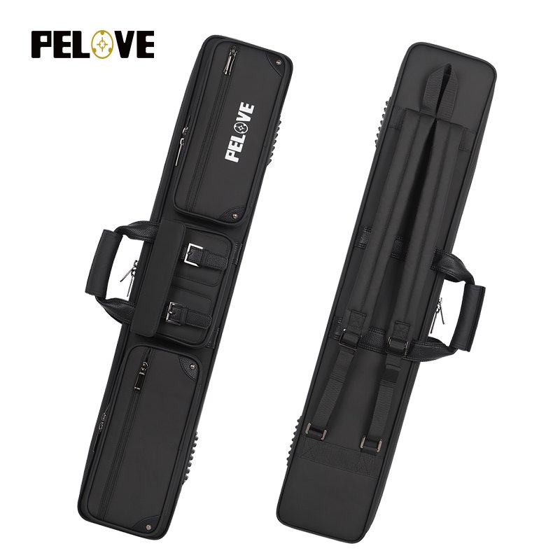 Wholesale Custom Large 4 Butts 4 Shaft Pool Cue Case New Design Soft 4 Colors cue case billliard