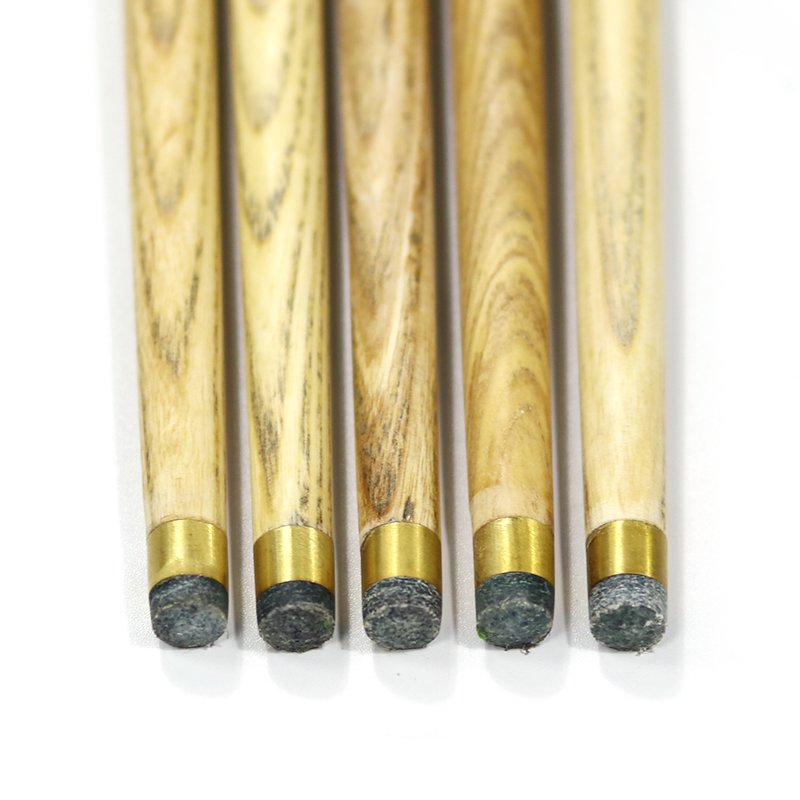 Good quality 1/2-pc joint ash wood billiard snooker cue with 9mm tip