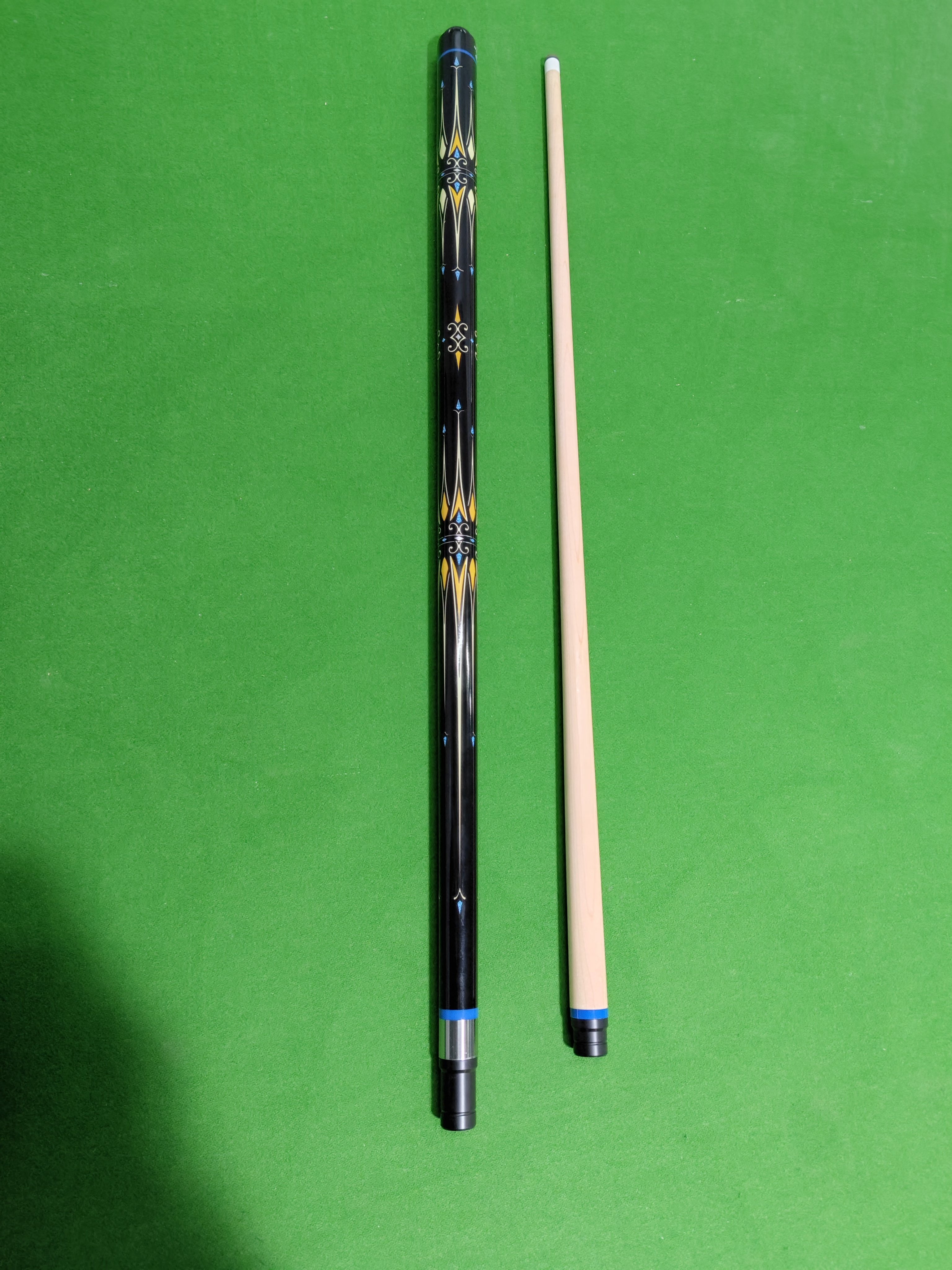TQG-61High Quality Brand Snooker Cue Pool Stick with 13mm Tip Size Stainless Steel Joint Carbon or Carbon Fiber Butt Sleeve