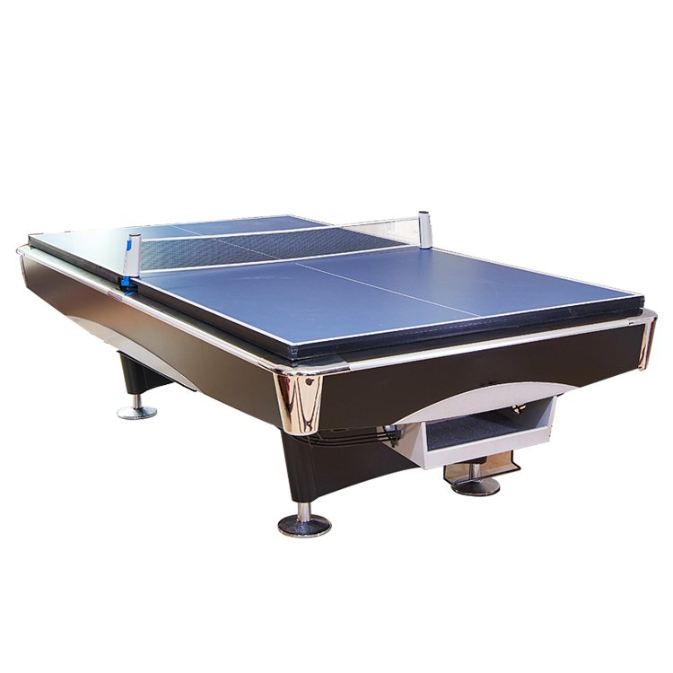 2 in 1 Indoor Sport Game 9 FT Pingpong Table Tennis Snooker Pool Billiard Table automatic ball return system pool table