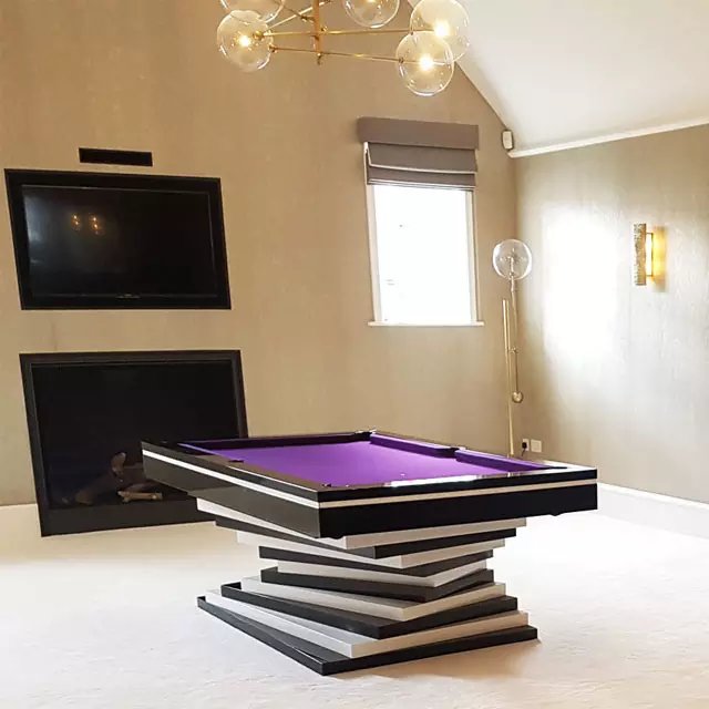 2024 New Release Hot Sale American Style 9 Ball Game Play Convertible 8 foot 9 foot Pool Billiards Table with Dining Top