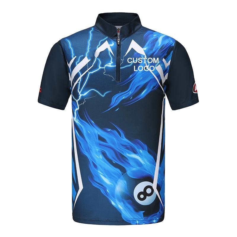 Billiard Player 3D Print Shirt Billiard Team Shirts For Men Pool Table Tournament Snooker Polo Shirts Custom Pool Men Jerseys