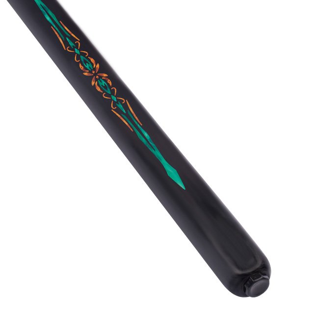 SK-061 Snooker Sticks White Wax Wood Shaft with Technological Wood Butt Sleeve and 10mm Tip Stainless Steel Joint