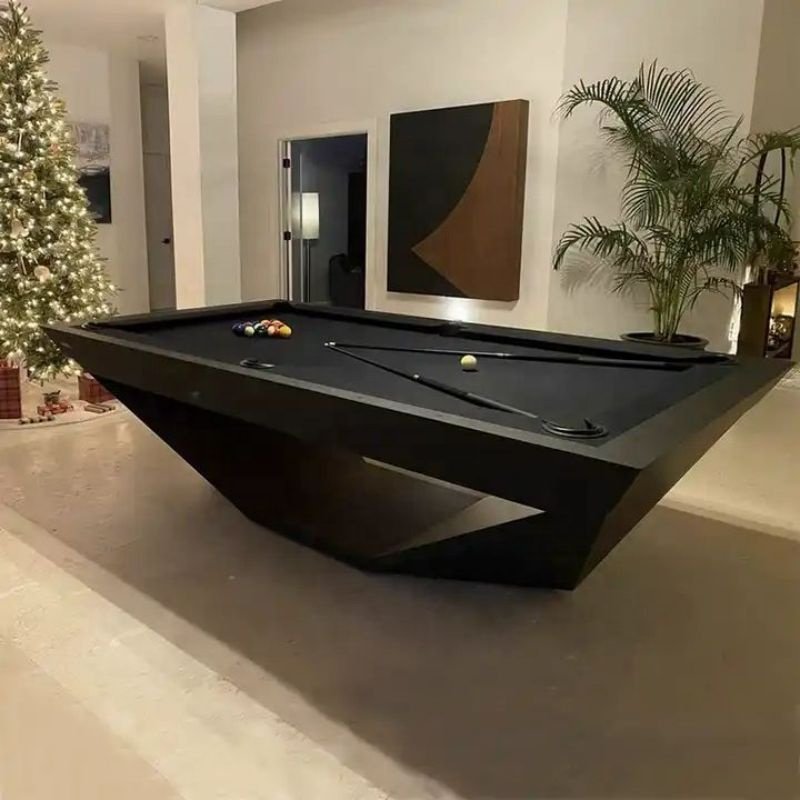 Bojue Factory Custom size Stone Slate 9 Ball Snooker & Billiard Pool Table for Home Use with Copper Pocket Nine-Ball Sport