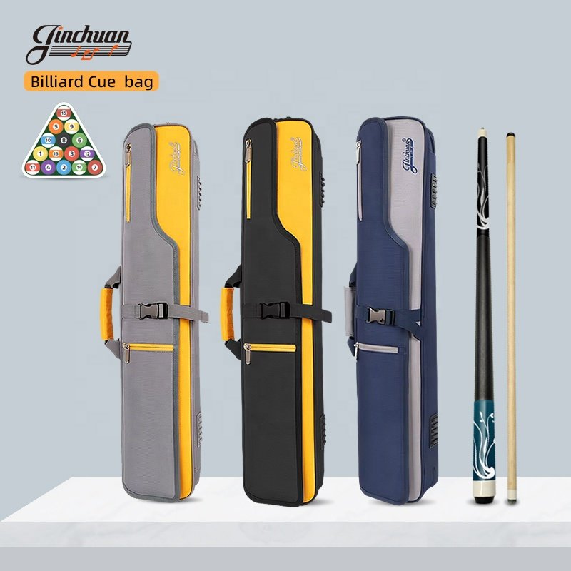 Professional 3x4 Soft Pool Cue Case Waterproof with Custom Logo for Snooker & Carom Billiard Cue Stick Rest & Storage