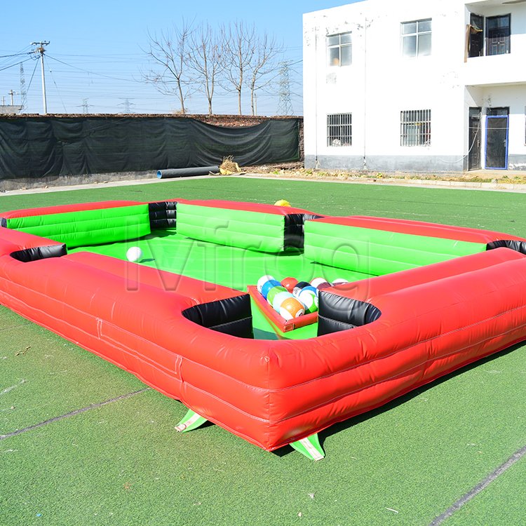Commercial Inflatable Snooker Soccer Pool Inflatable Snookball Table Inflatable Human Billiards
