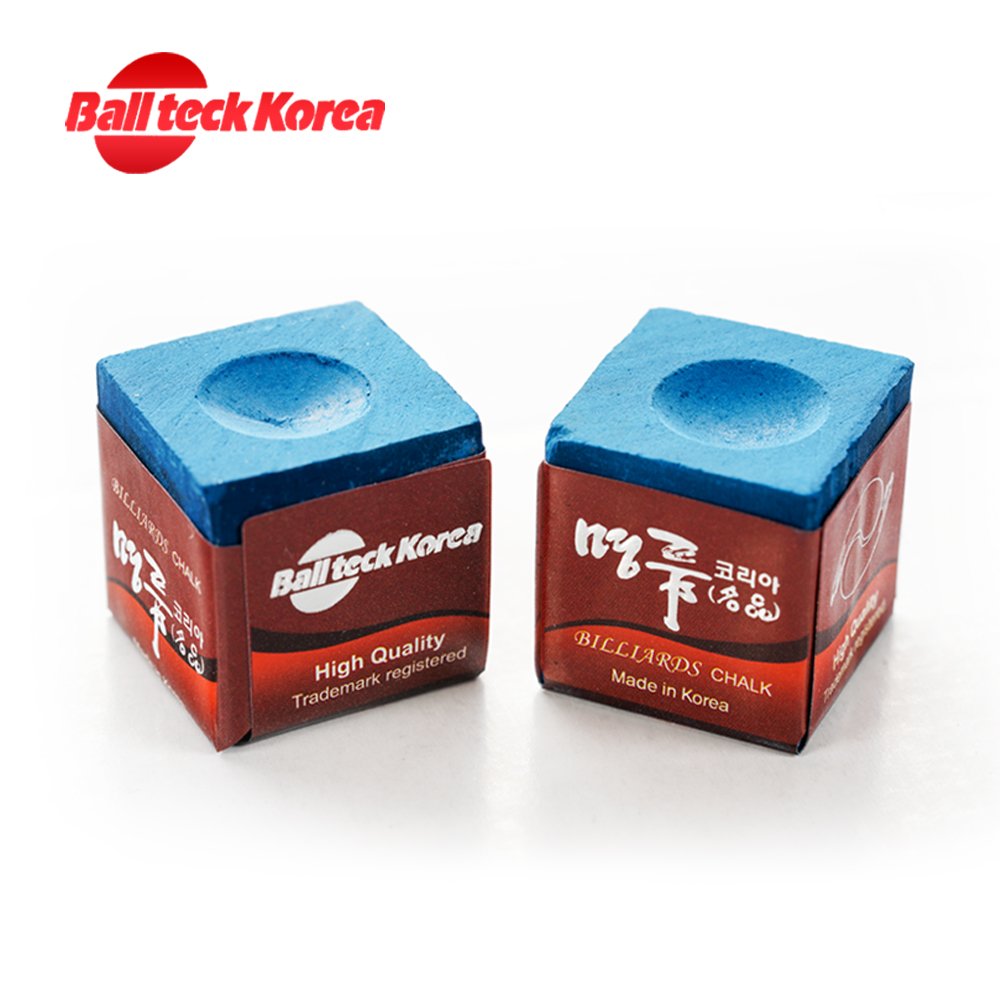 South Korea BallTeck blue billiard chalk 3 pieces/box professional snooker chalk billiard accessories
