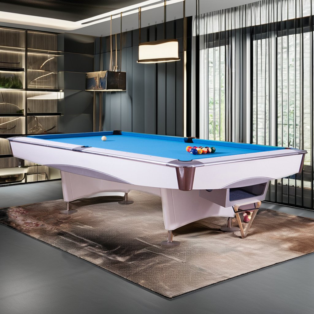 Modern Style 9 Ball American Standard 8ft 9ft Pool Table with Auto Return Snooker Cue Billiards Slates for Sale