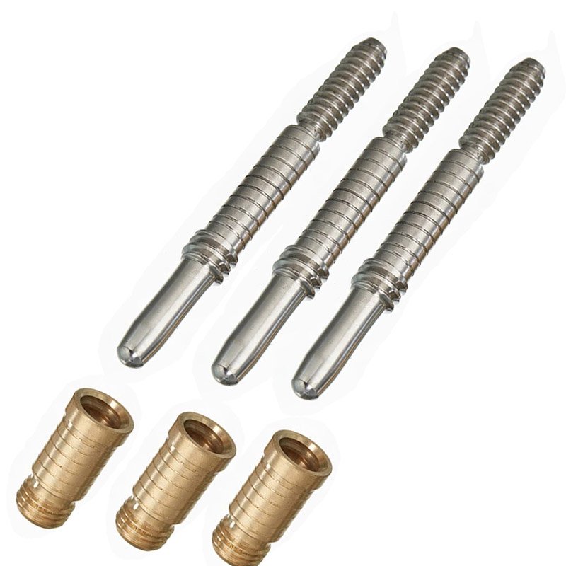 Compatible Polished Uniloc Pool Cue Quick Release Joint Pin Set Pool Cue Connector System