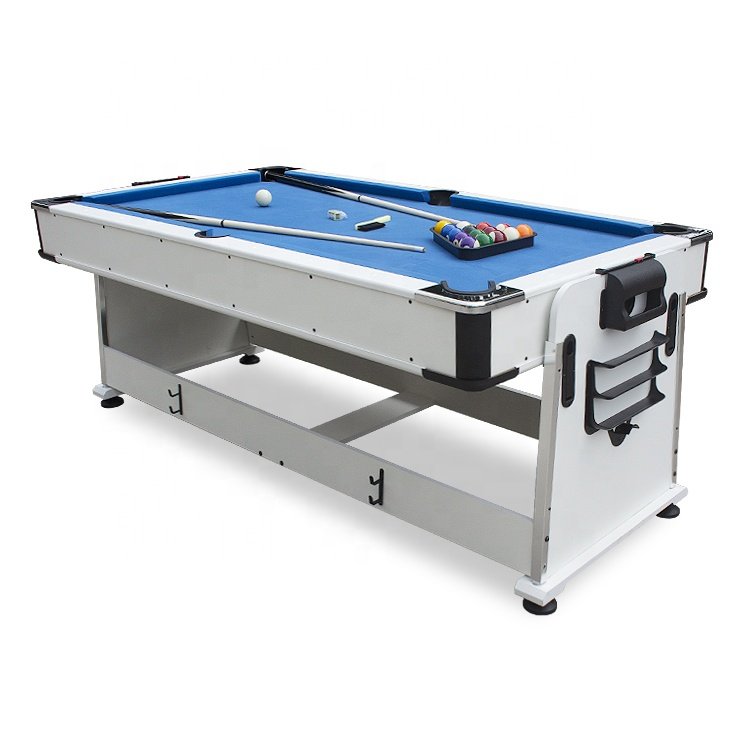 Factory Customized White Color 4 in 1 Billiards&Snooker Table Pool Table For Sale