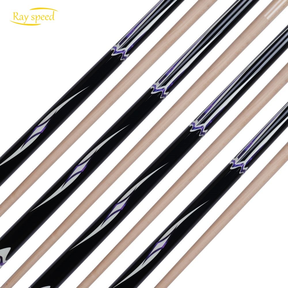 Rayspeed Standards Sticker Pool Cue Hard Maple Shaft Wood Joint 11.8 mm Tip SIze 1/2 Split Carom Cue 142 cm