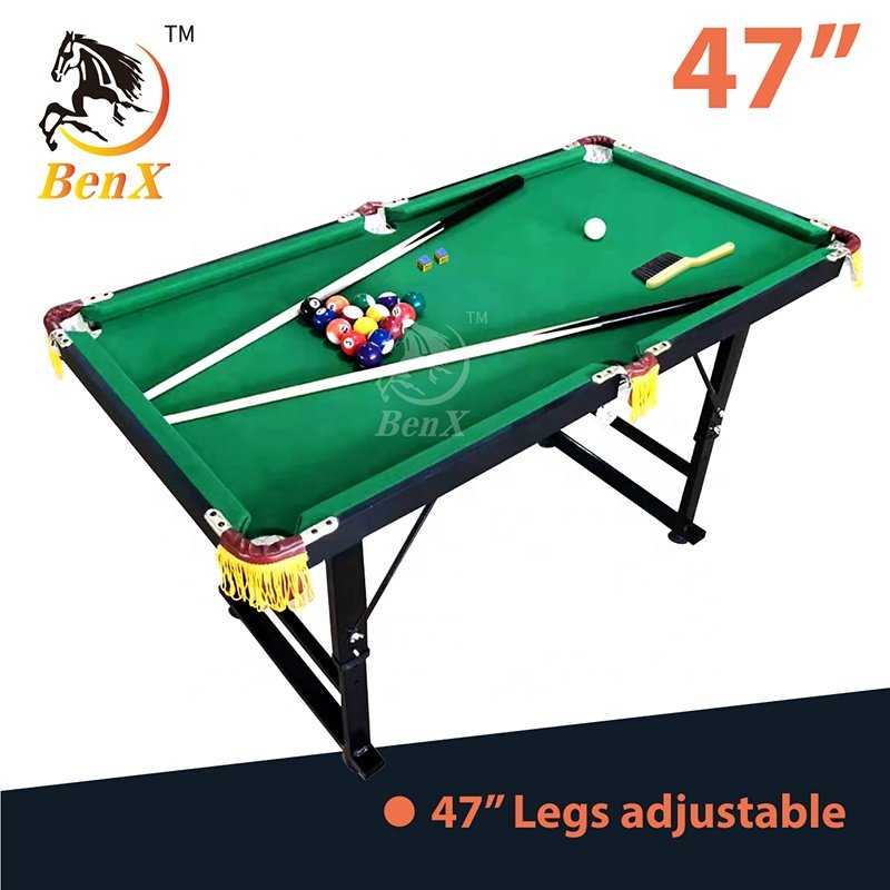 Mini Pool table Benxiao children pool table snooker table factory direct sale 120cm legs adjustable