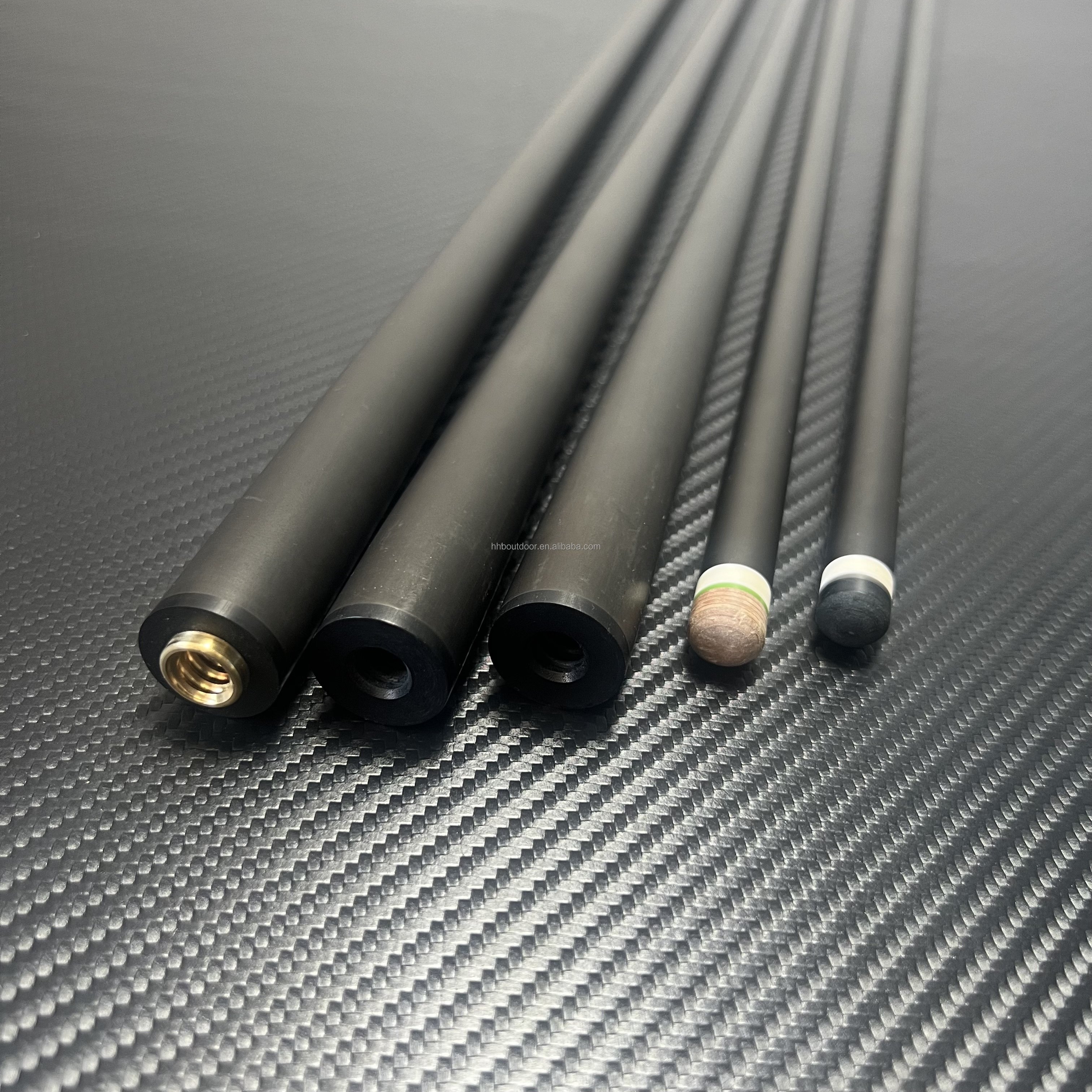 11.5 11.8 12.4mm billiard snooker pool cues low deflection carbon fiber cue shaft