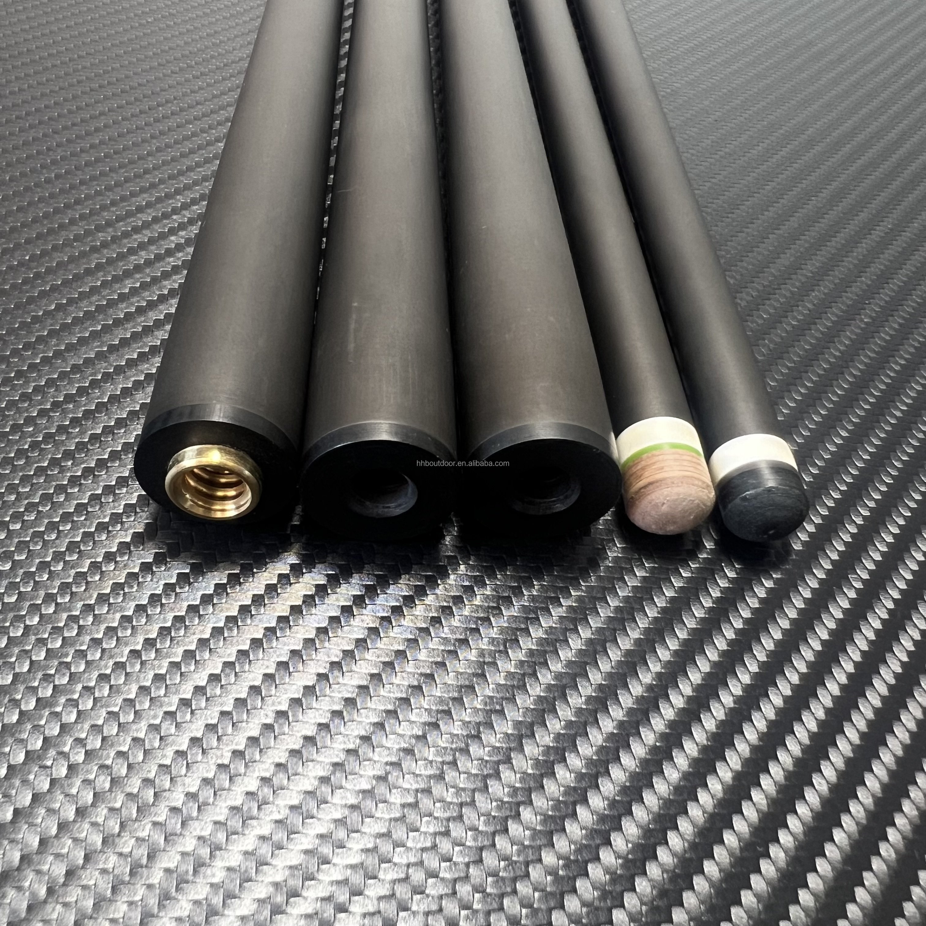 11.5 11.8 12.4mm billiard snooker pool cues low deflection carbon fiber cue shaft