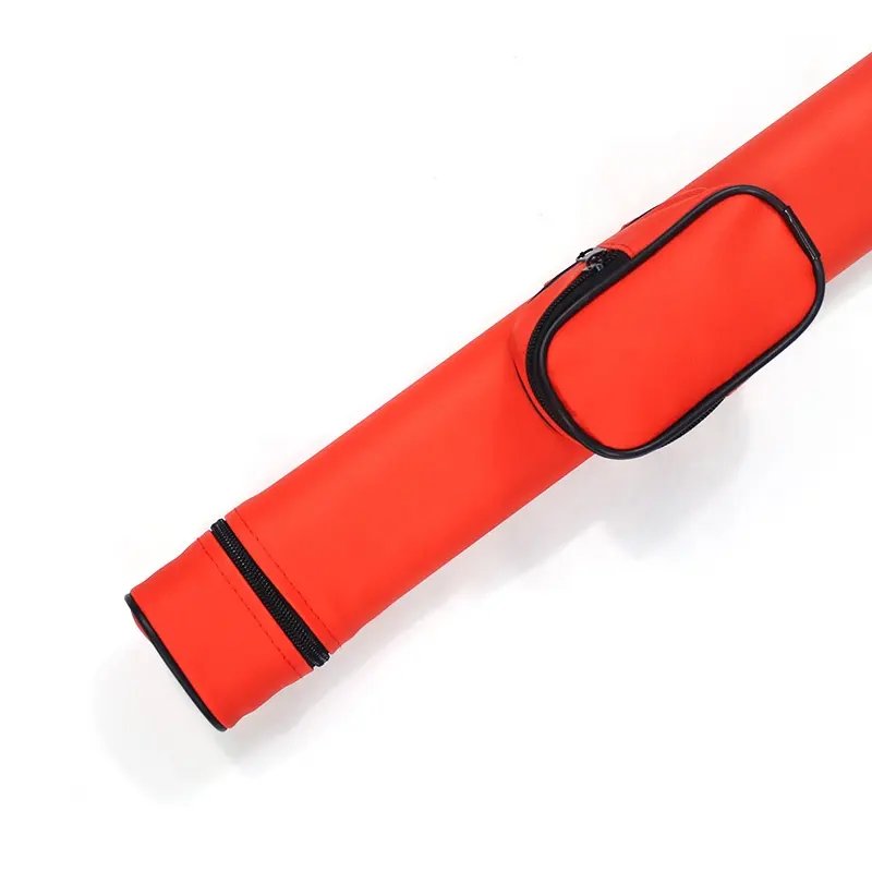 GH-12 PU Leather Pool Cue Bag 1B1S Soft Billiard Cue Modern 1/2 Design Different Colors Premium Quality Customizable Snooker Box