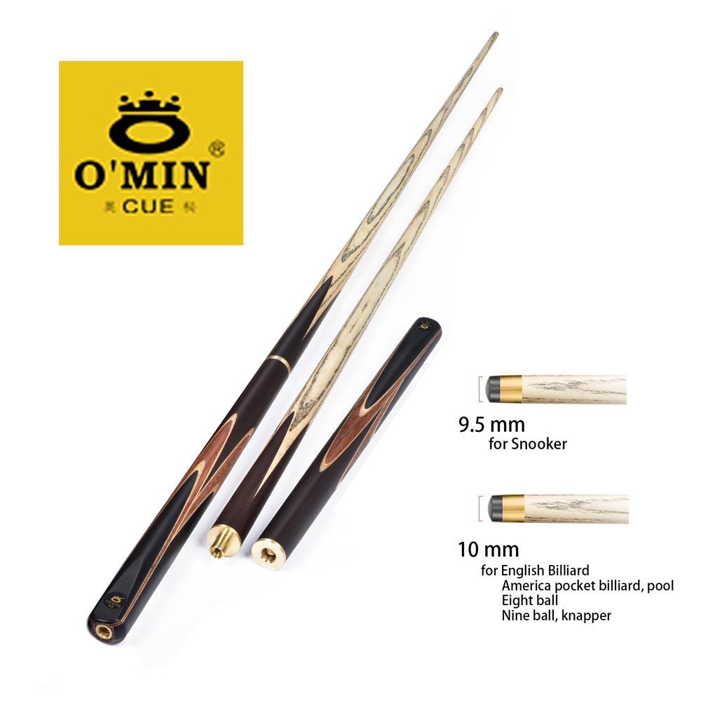 3/4 Jointed Cue King Handmade Omin Cheapest Ash Wood Snooker Cue Ebony Pool Break Snooker & Billiard Cues Sticks