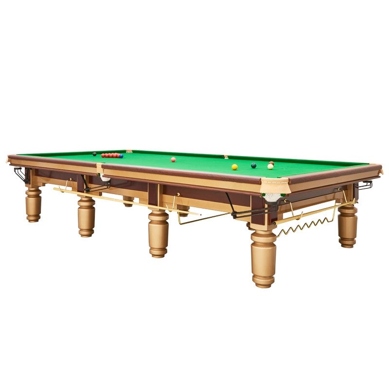 Professional steel cushion snooker pool table solid wood 12ft snooker table