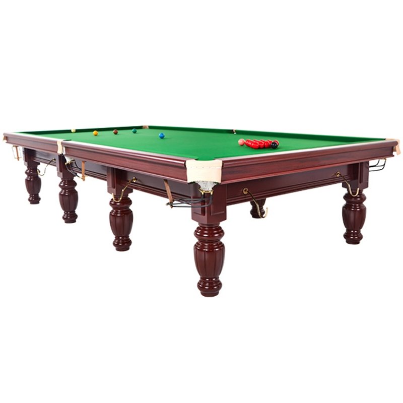 Professional steel cushion snooker pool table solid wood 12ft snooker table