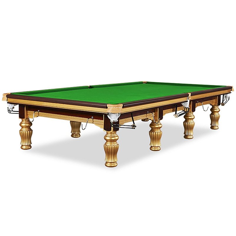 Professional steel cushion snooker pool table solid wood 12ft snooker table